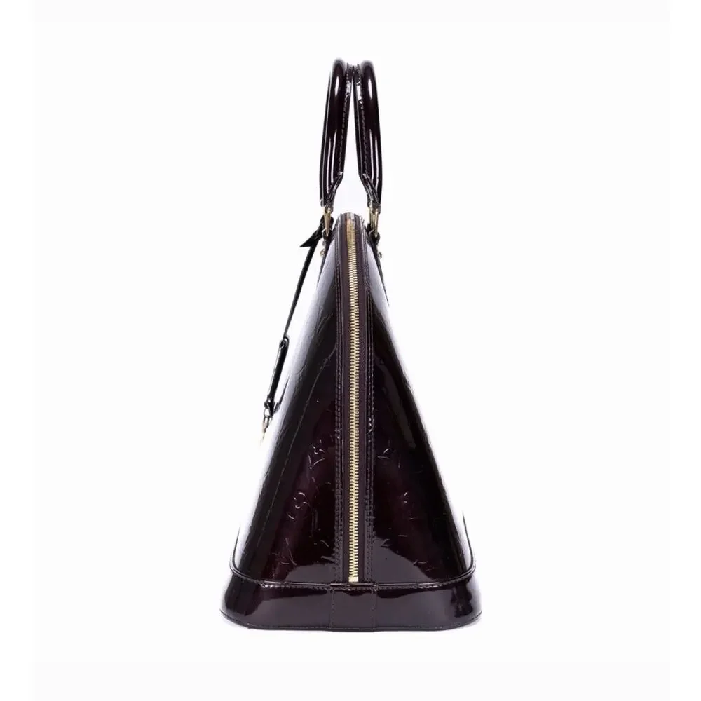Louis Vuitton Alma GM Monogram Vernis Amarante (Burgandy) Bag
